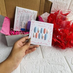 Pastel Shade Presson Nail