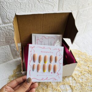 French Colourful Nails