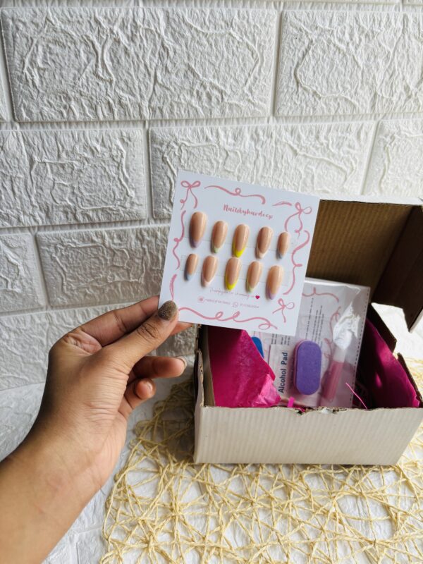French Colourful Nails - Image 2