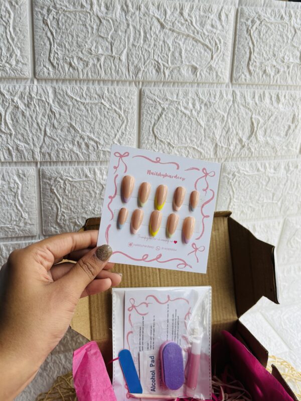 French Colourful Nails - Image 3