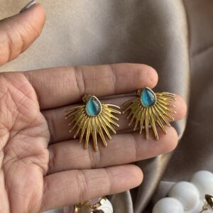 Ethnic Wear Blue Earring