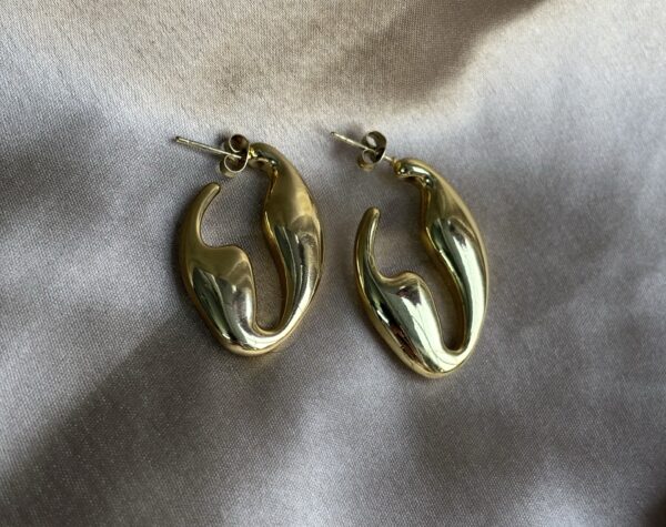 Golden Hoop Earrings