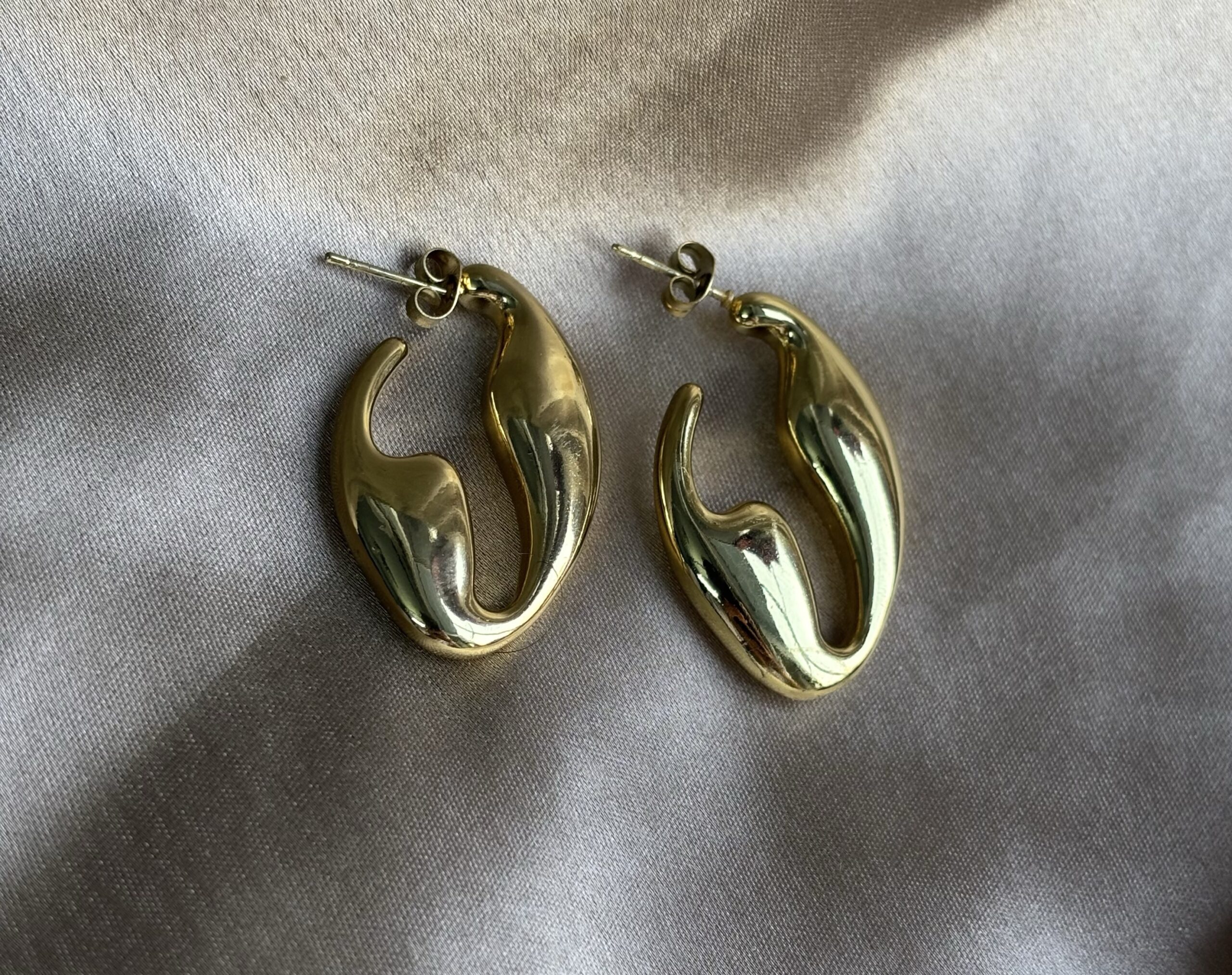 Golden Hoop Earrings