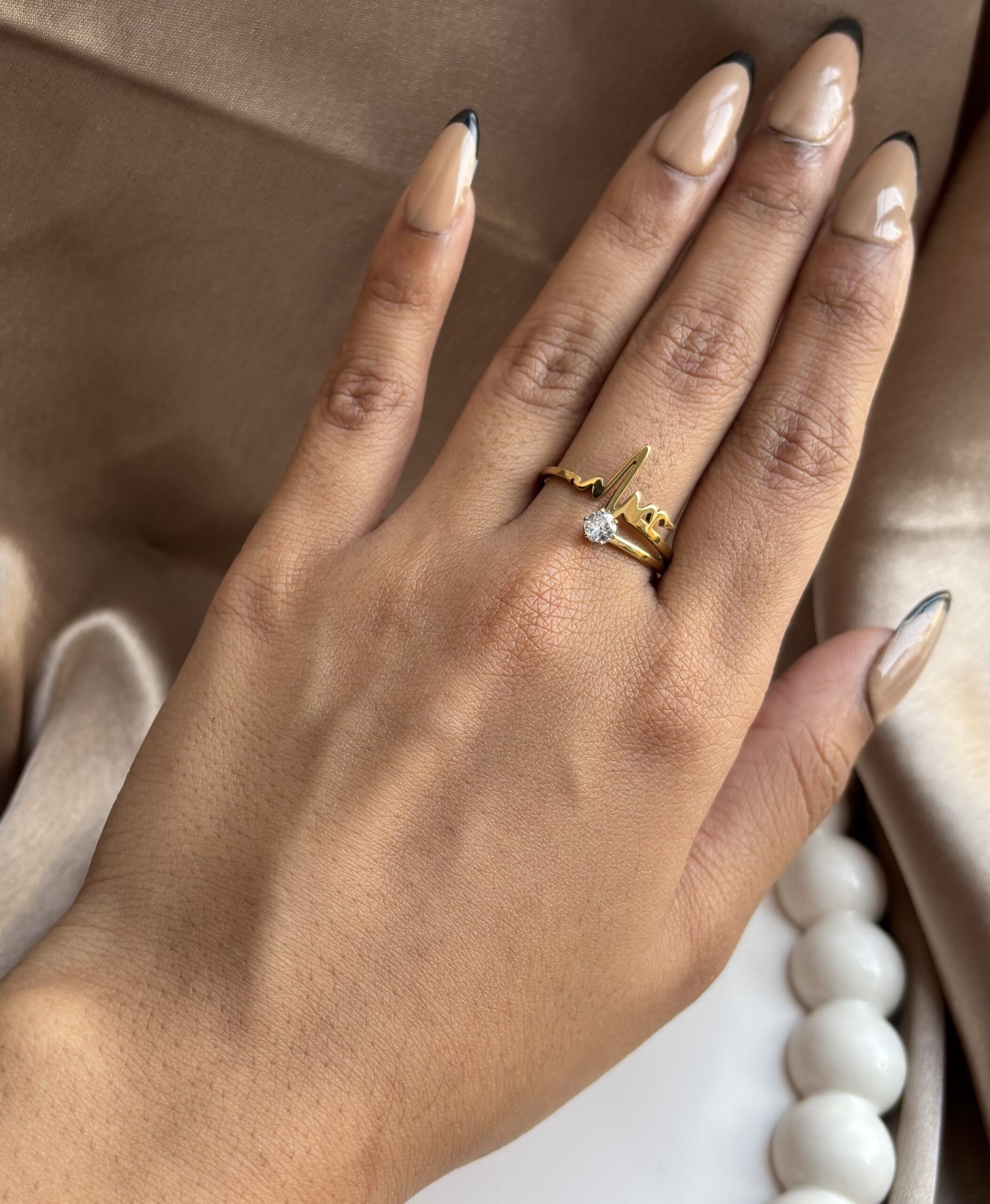 Golden Stone Ring