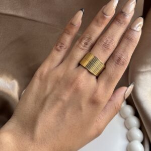Golden Chunky Ring