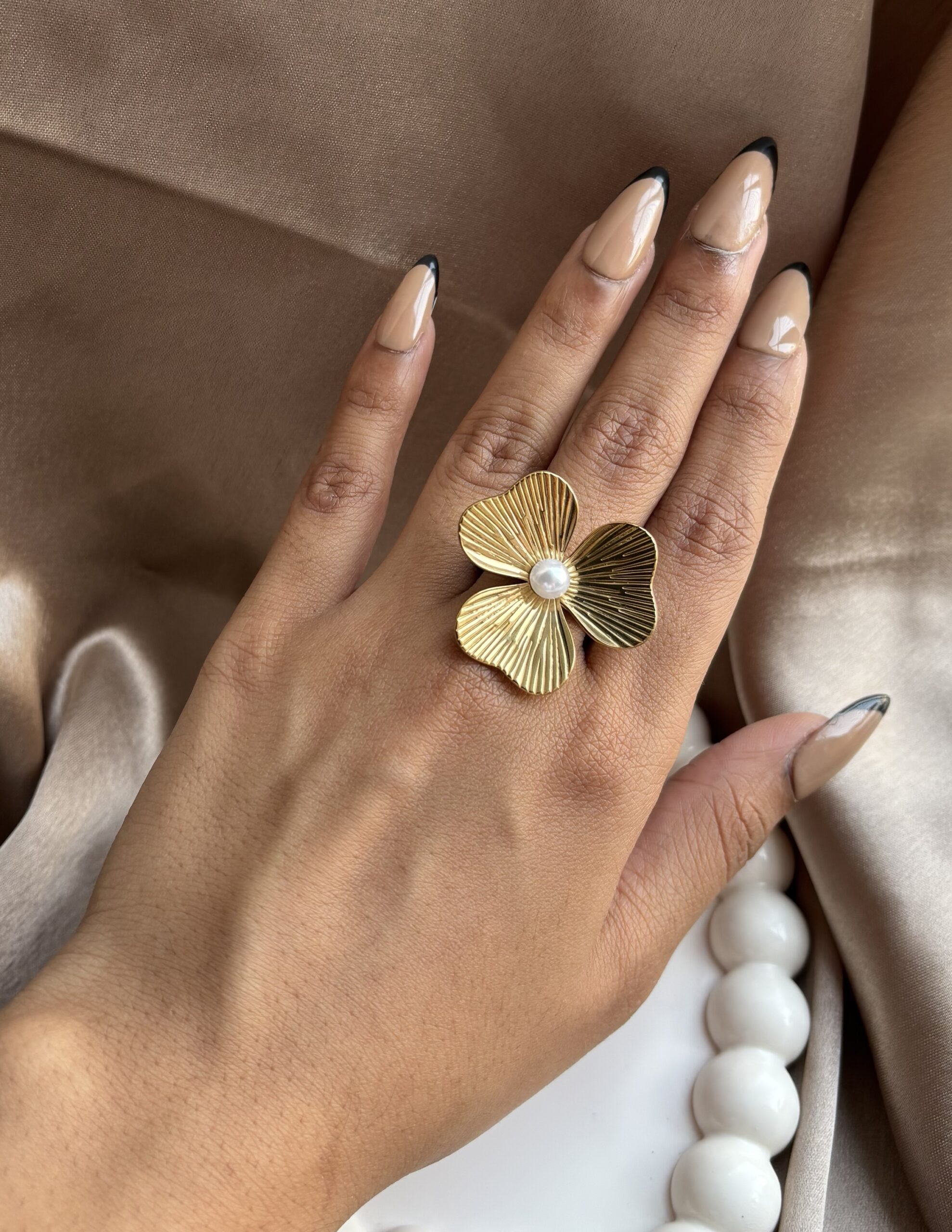 Pearl Flower Ring