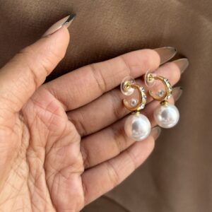 Hoops Pearl Earring