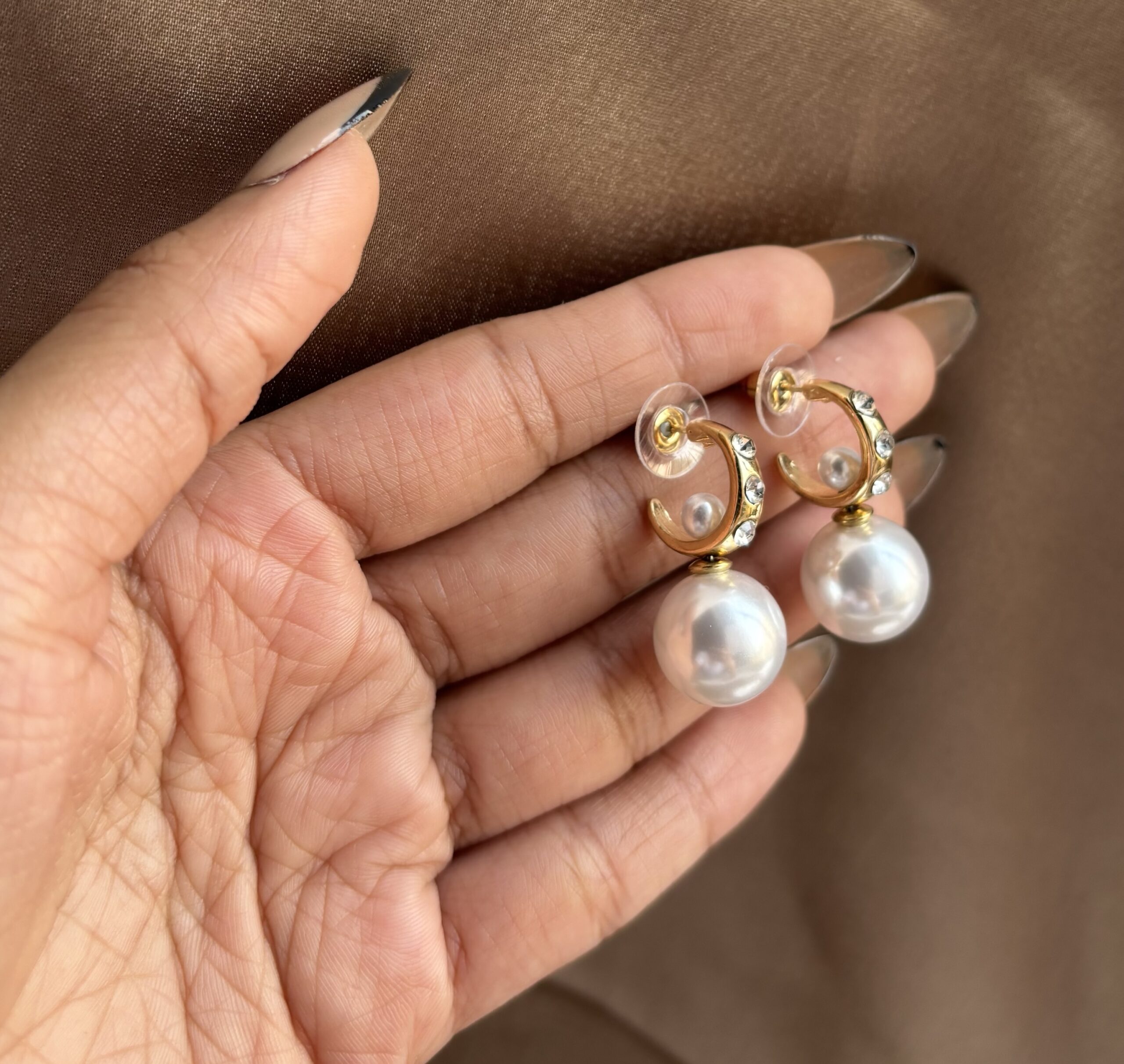 Hoops Pearl Earring