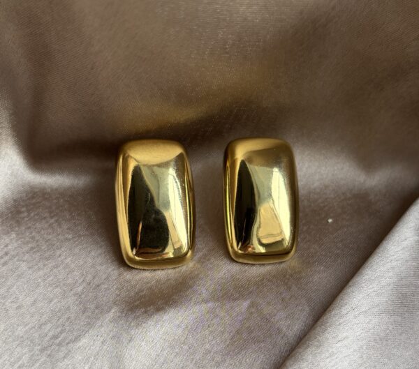 Golden Square Earring