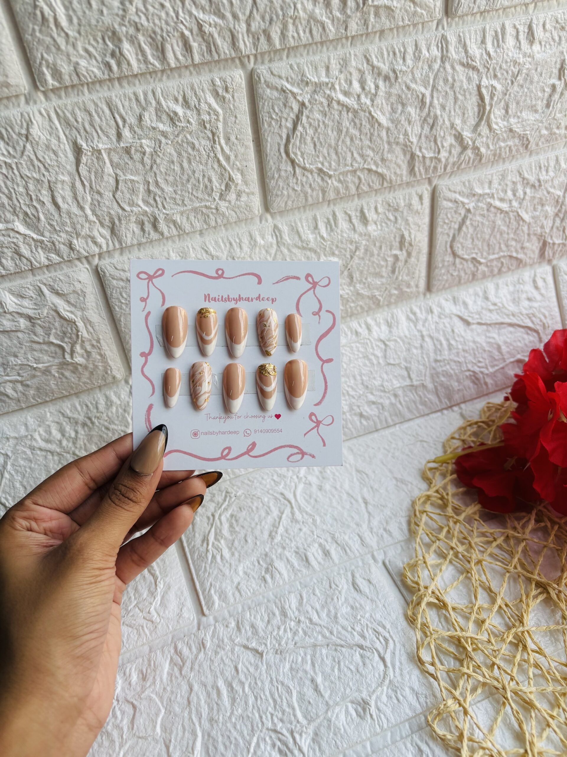 French Natural Presson Nails