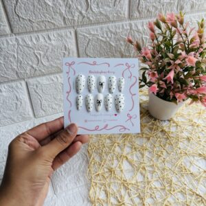 White Presson Nails