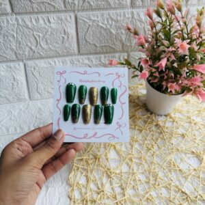 Green Wedding Nails