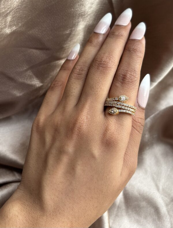 Golden Stone Ring - Image 2