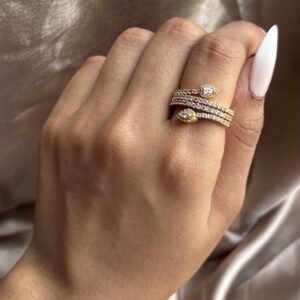 Golden Stone Ring