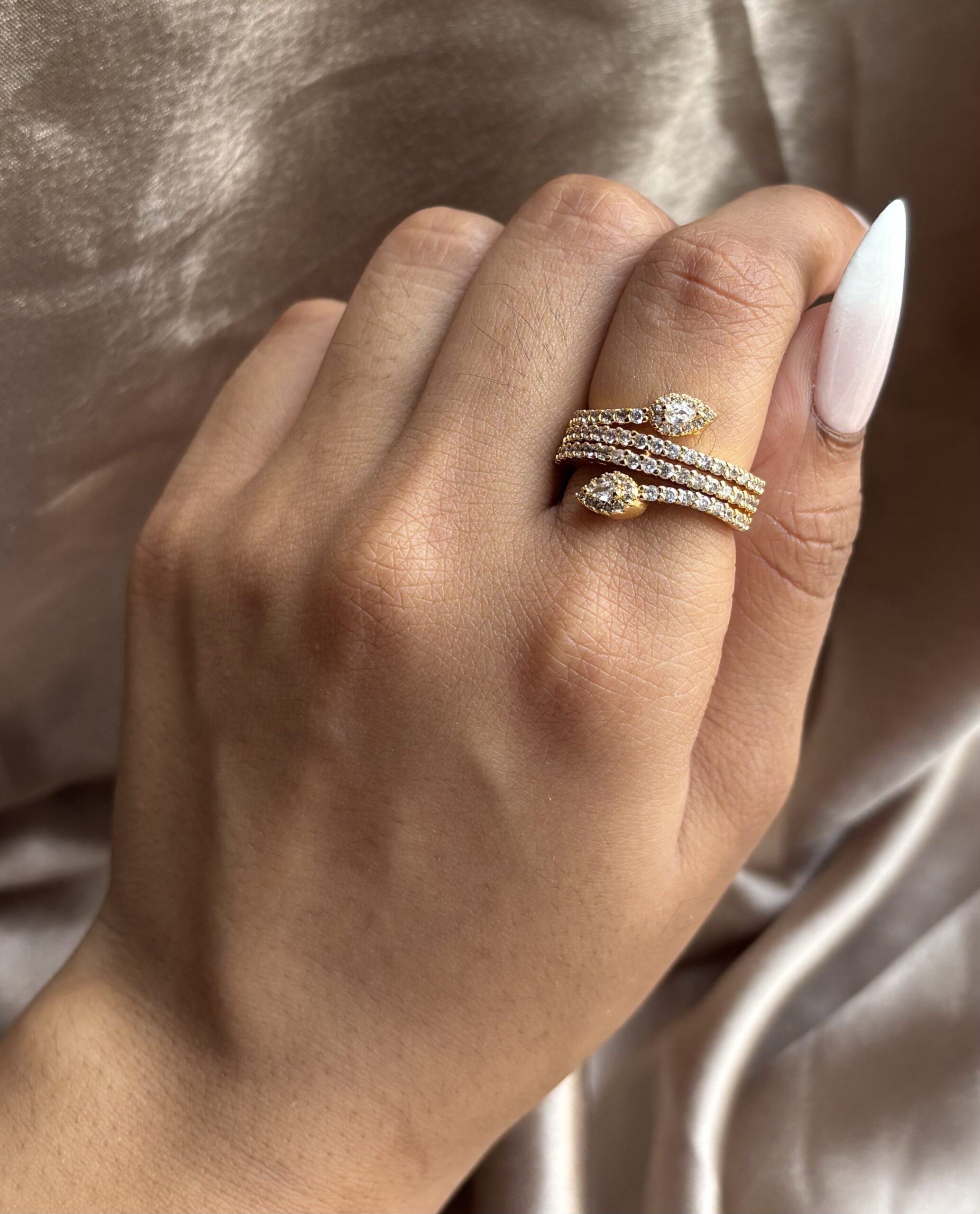 Golden Stone Ring