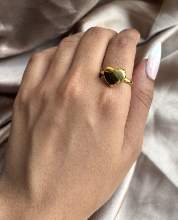 Golden Heart Ring