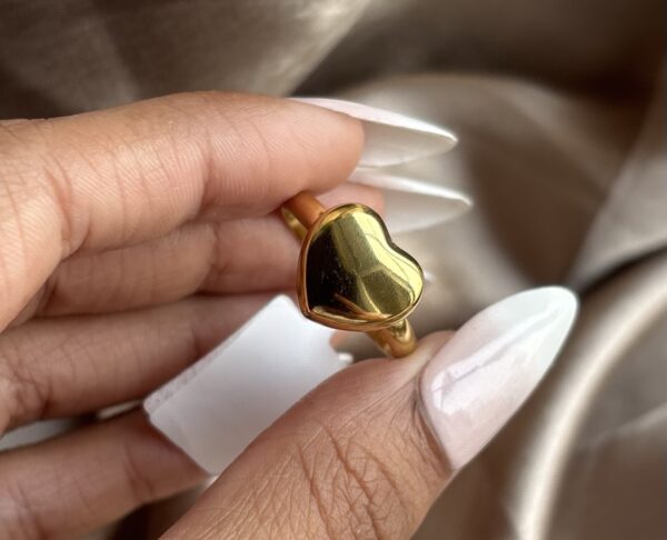 Golden Heart Ring - Image 2