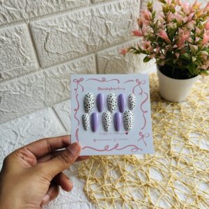 Lavender Presson Nails