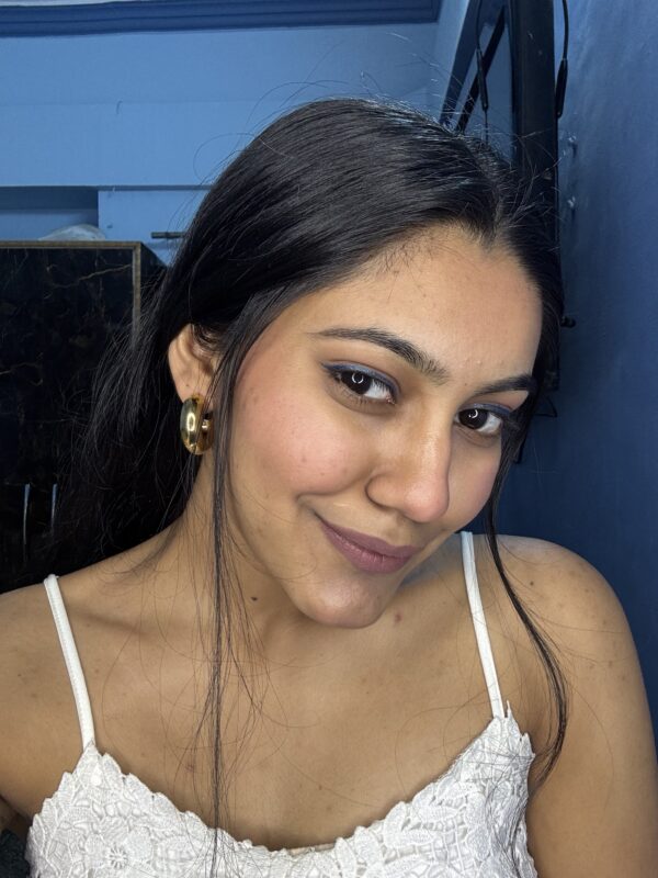 Golden Hoop Earrings - Image 2