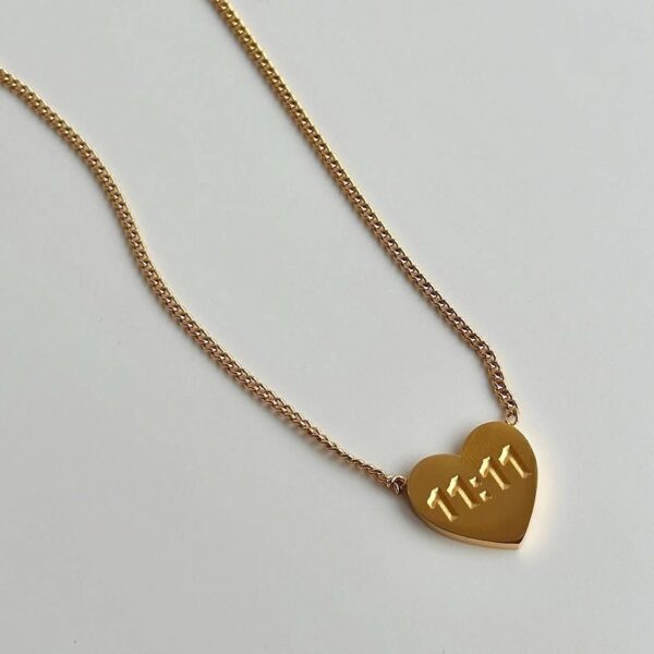 11:11 Heart Neck Chain - Image 2