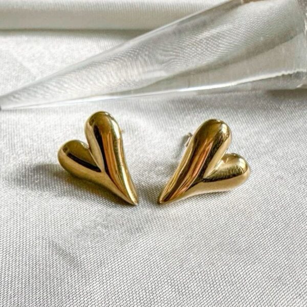 Small Heart Earrings - Image 2