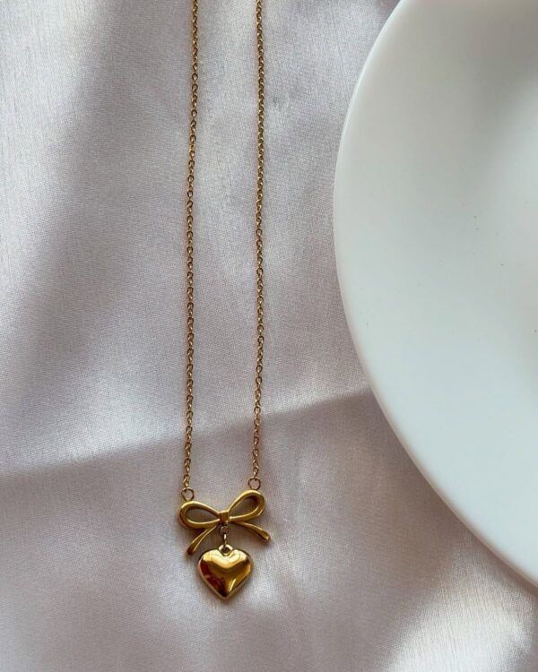 Bow Heart Neck Chain - Image 2