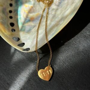 11:11 Heart Neck Chain