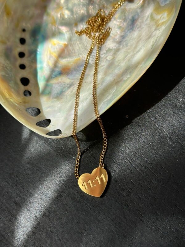11:11 Heart Neck Chain