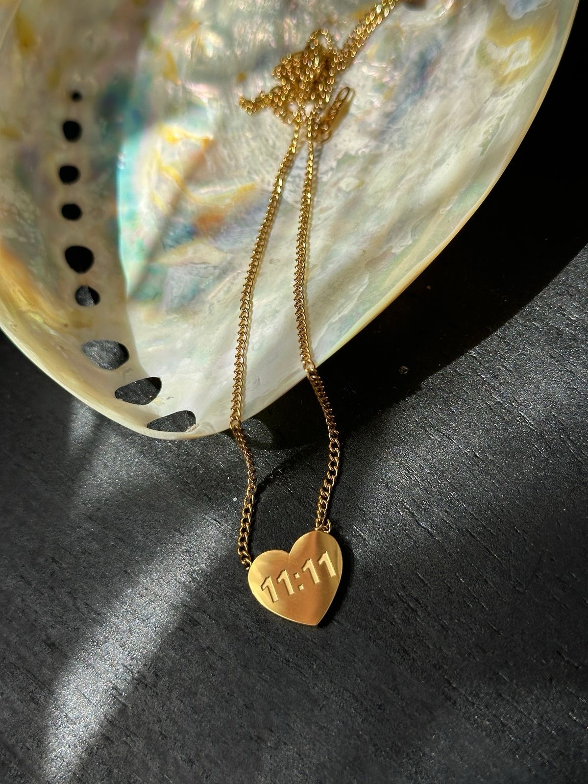 11:11 Heart Neck Chain