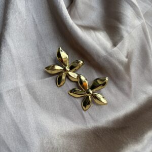 Golden Flower Earring