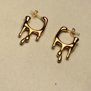 Golden Fire Earring