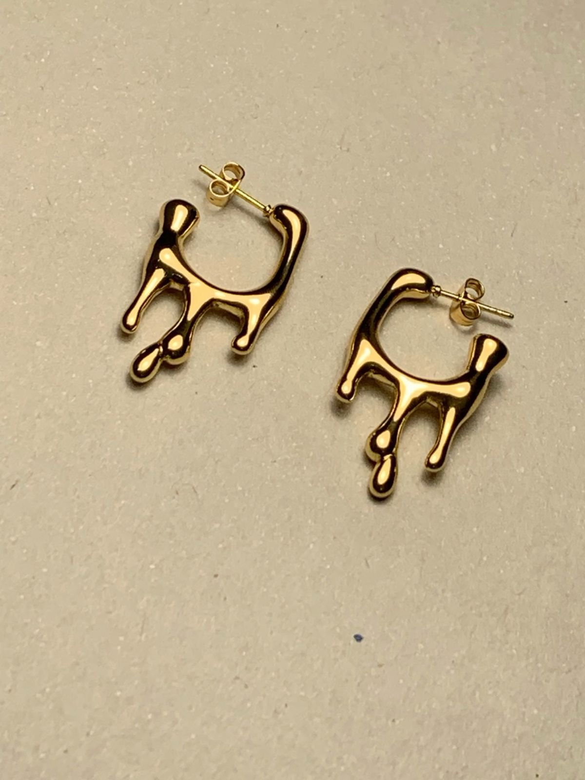 Golden Fire Earring