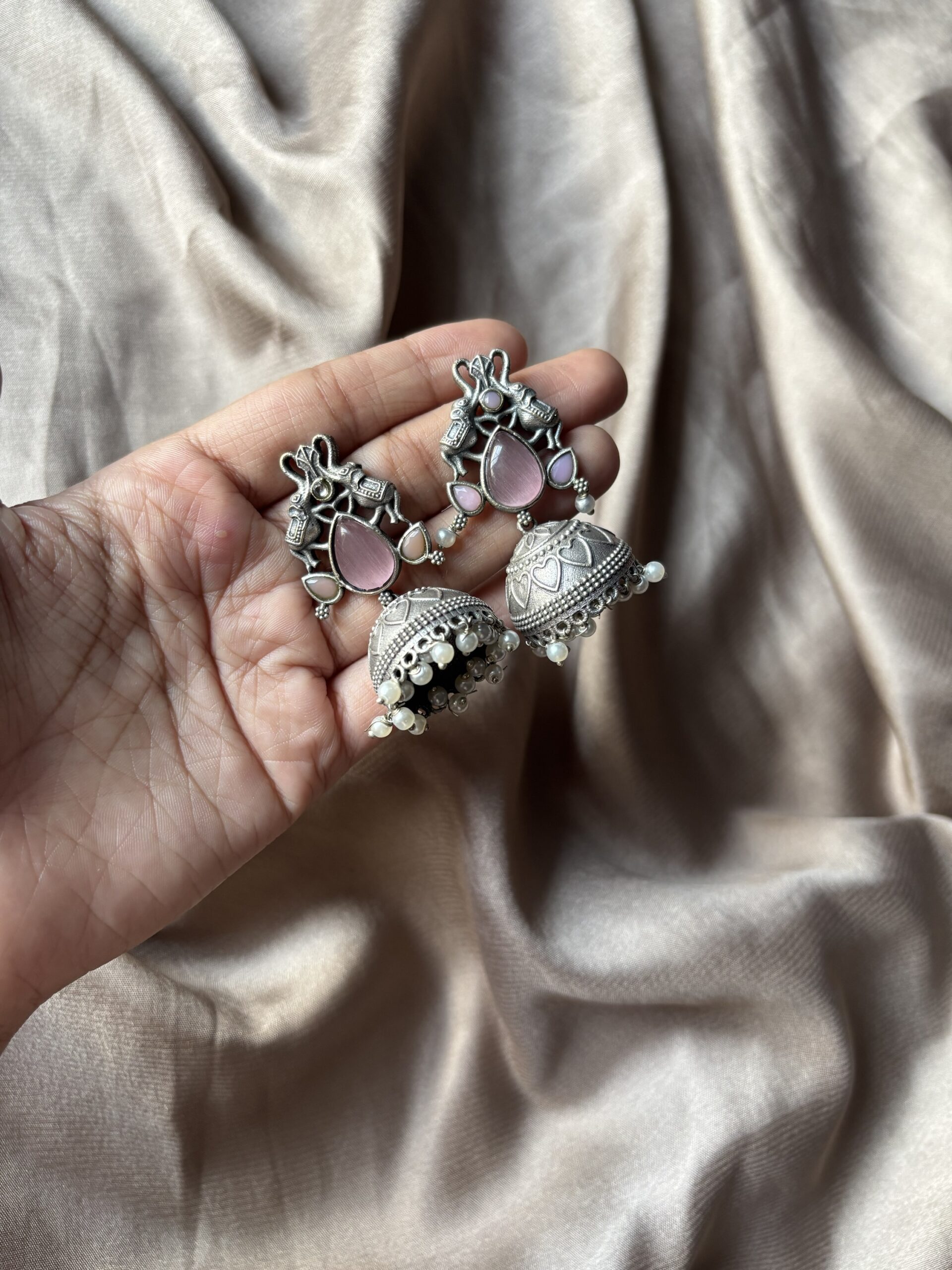 Oxidised jhumka