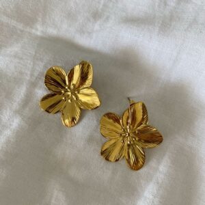 Flower Golden Earring