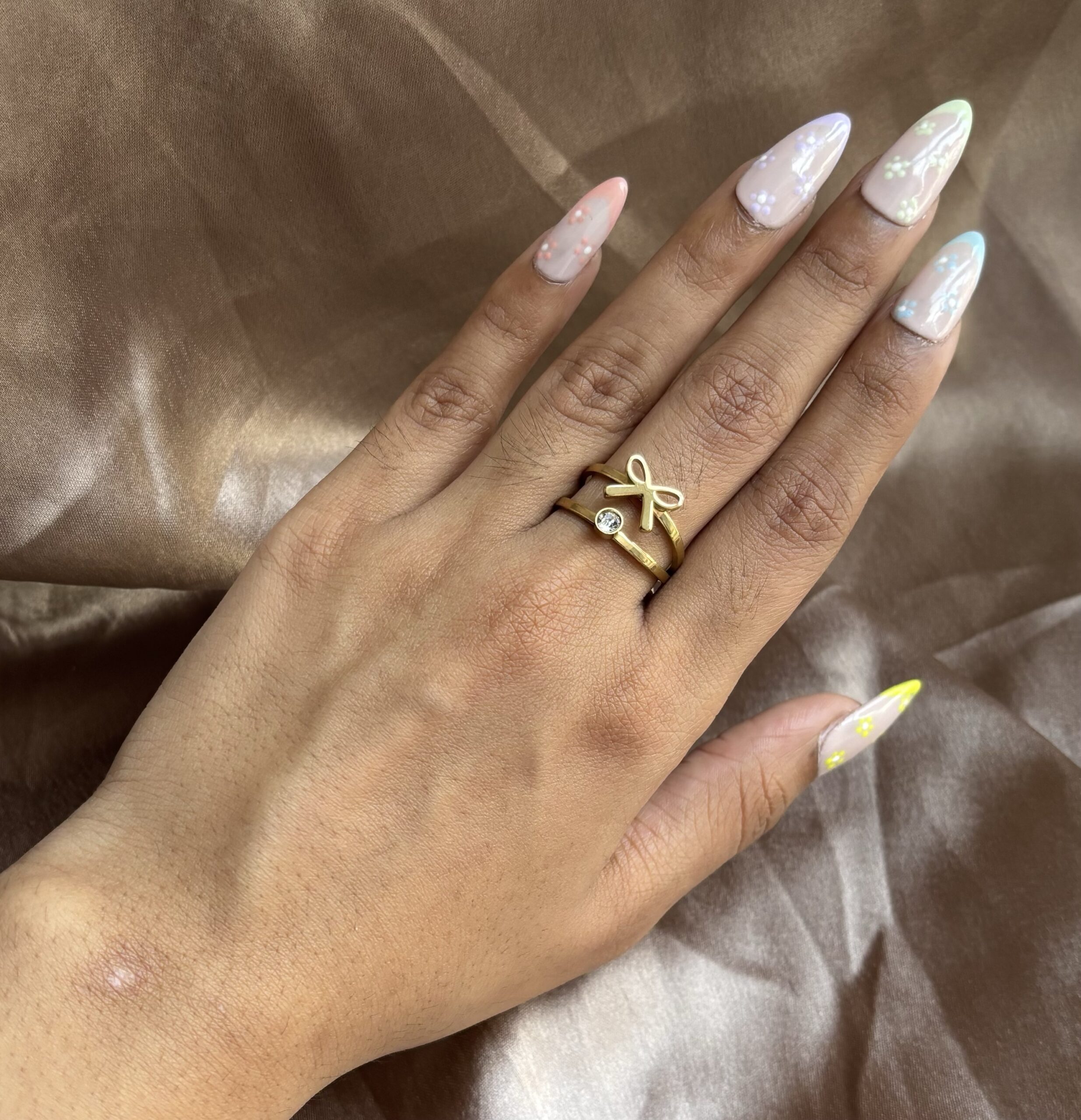 Bow Stone Ring