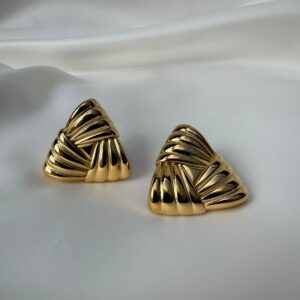 Golden triangle earring