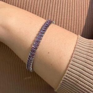 Purple Rimestone Bracelet