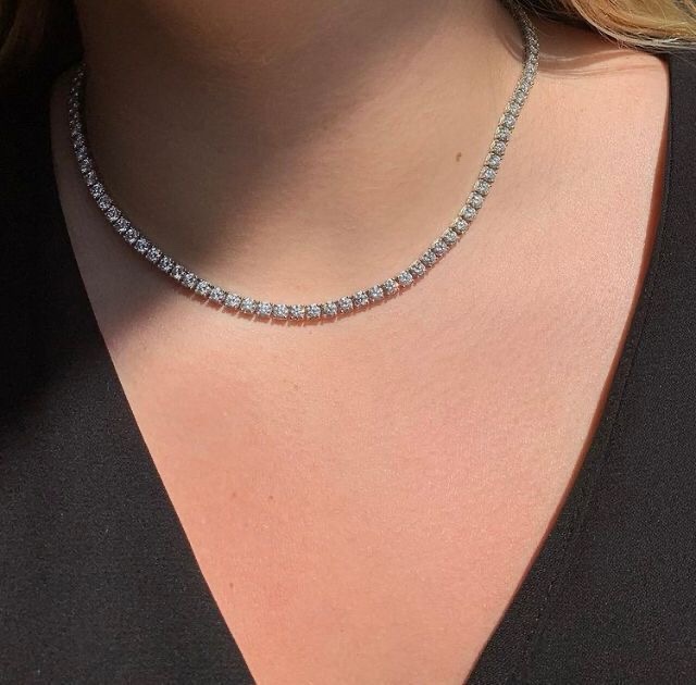 Silver Stone Necklace