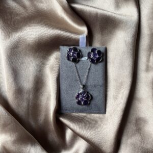 Purple Pendent Set
