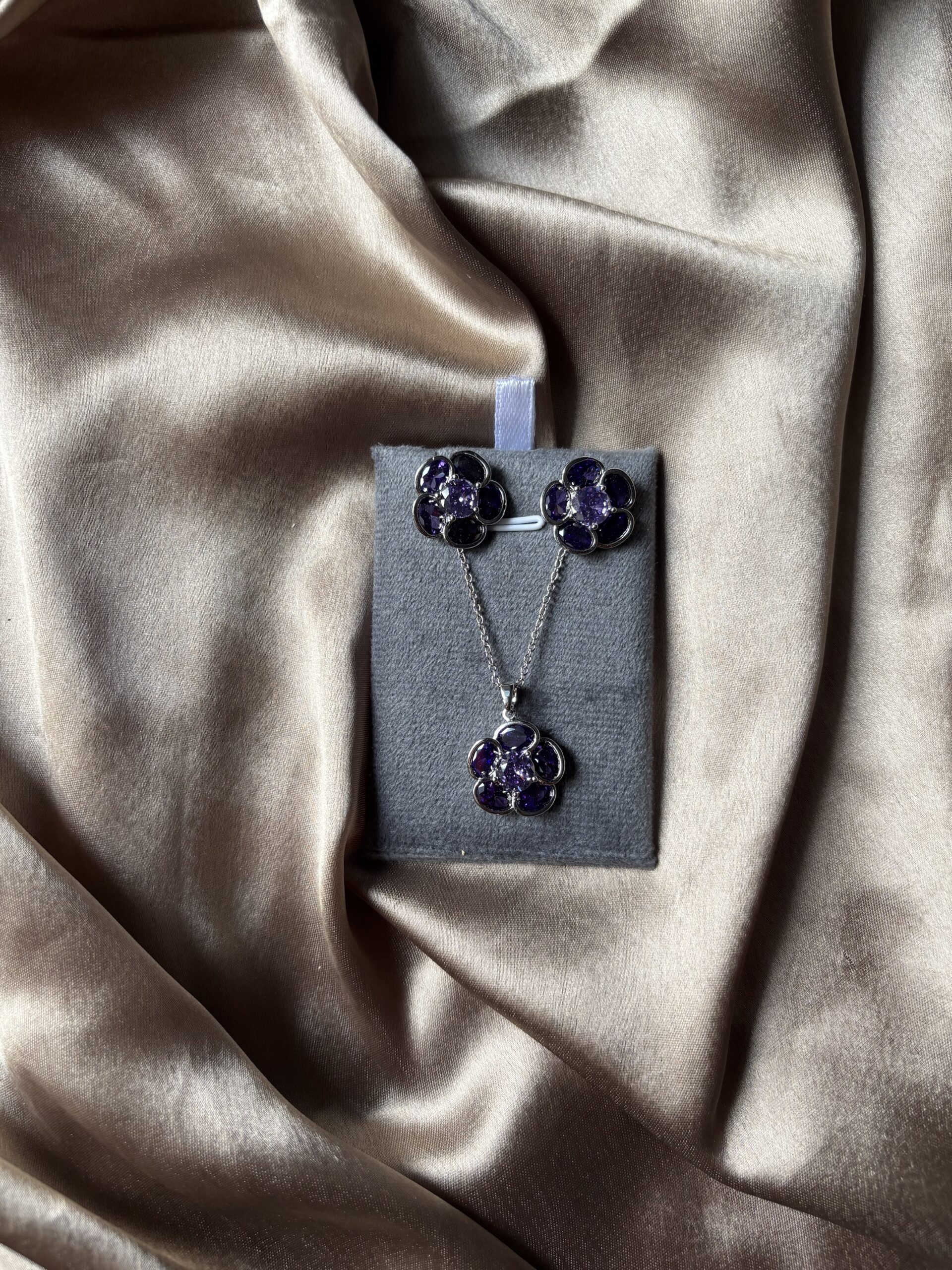 Purple Pendent Set